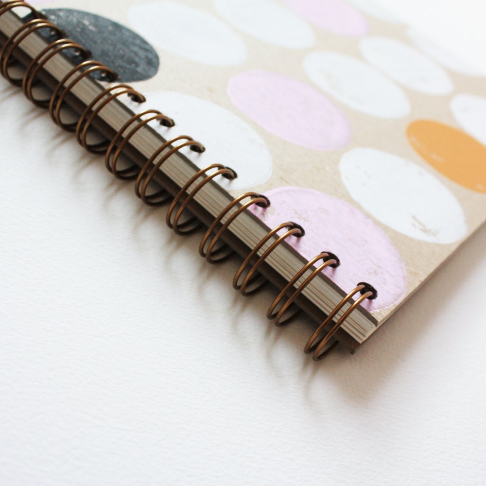 triangle notebook no. 2 ... white, pink, orange, and black on kraft