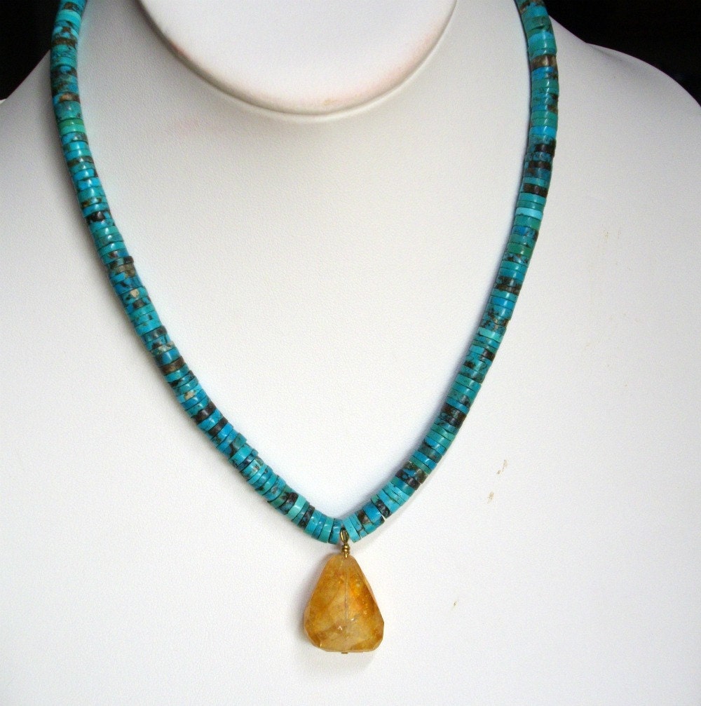 Bohemian Turquoise Icey Citrine