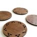 Coasters - Maple veneer - dark stained