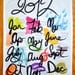 FREE SHIPPING - 2012 Calendar Happy New Year Linen Cotton Tea Towel