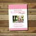 Photo graduation announcement, party or open house invitation, school colors