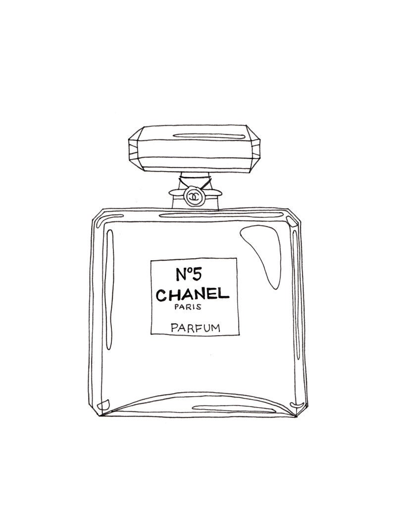 Chanel N5 Outline... Mini Poster