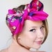 Fuchsia Floral Silk Scarf