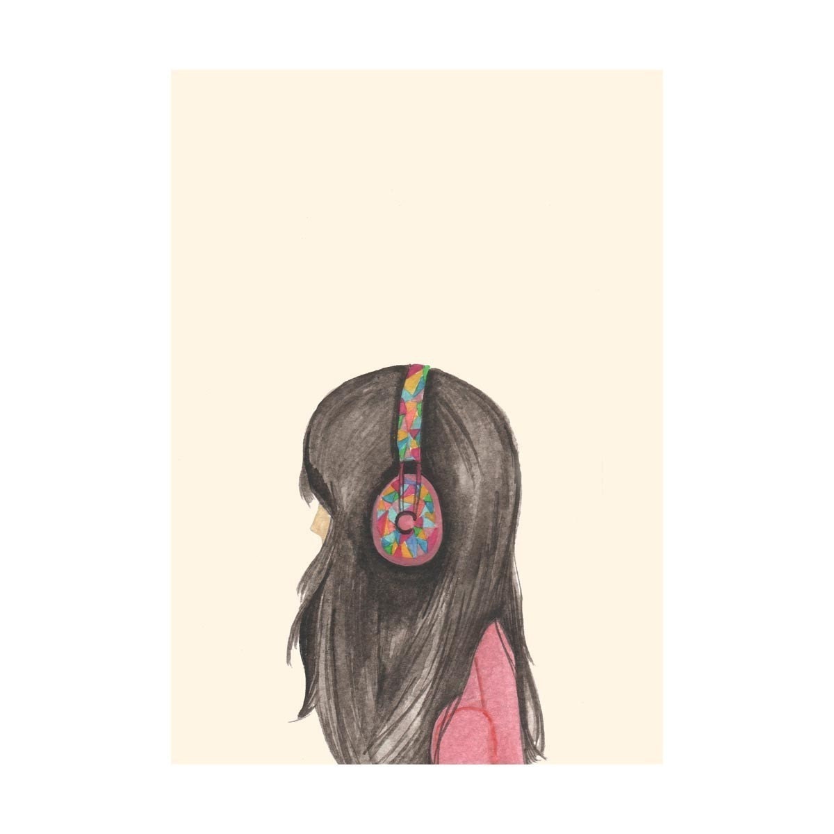 print music girl headphones-lost