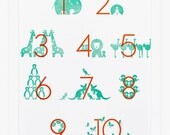 Animal 123s Print