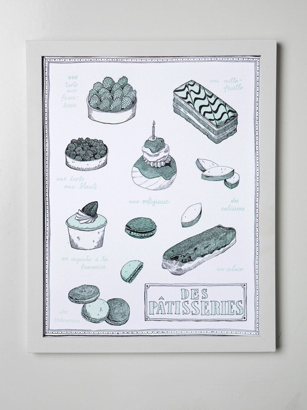 Des Pâtisseries Print