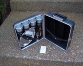 Vintage  Portable travel bar that even has the KEY. FANTASTIC condition and complete  1960's - 1970's