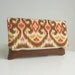 SALE Ikat Foldover Clutch - IMAN Designer Fabric Collection - Envelope Purse