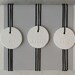 HOLIDAY ASSORTMENT : Small Round White Gift Tag (quantity 6)