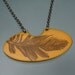 floating feather necklace
