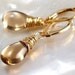 Yellow earrings Citrine earrings 14K gold filled - golden autumn wedding fall harvest women fashion handmade organic gemstone trends - Alina
