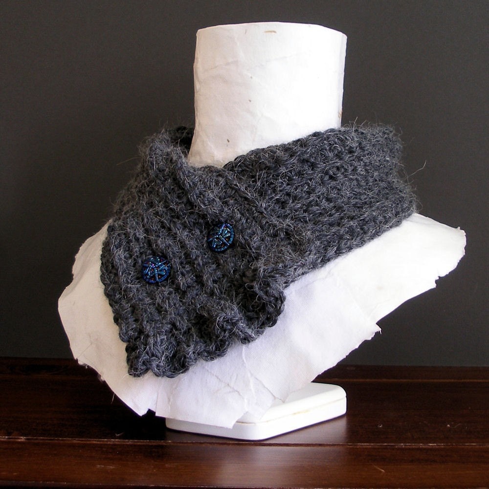 PDF Crochet Pattern - Black Forest Ruffle Scarflette
