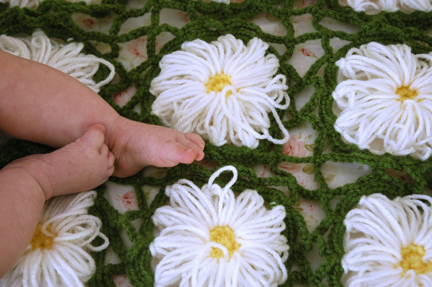 Flower Garden Baby Blanket - Crochet PDF