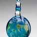 From the Mountains to the Sea Glass Ornament