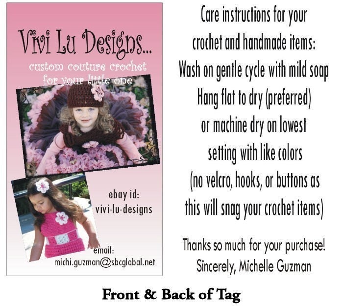 250 Full Color 2 Sided Hang Tags Professionally Printed on a Press NOT home printer
