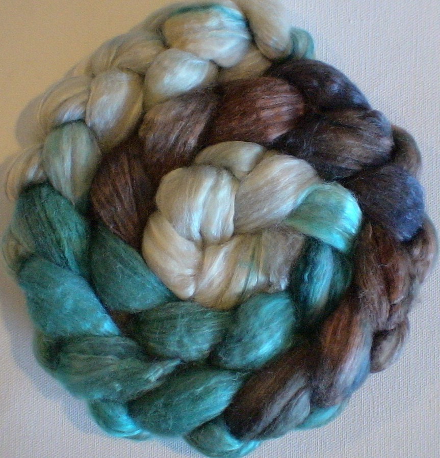Roving for spinning Extreme Luxury Baby Camel Silk roving 3.5ozs Reflections