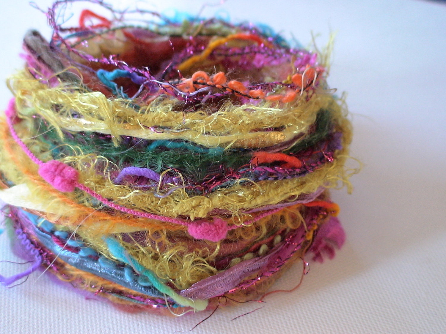 Novelty fiber bundle for crafts 12 x 2yds quality yarns for spinning or embellishment
