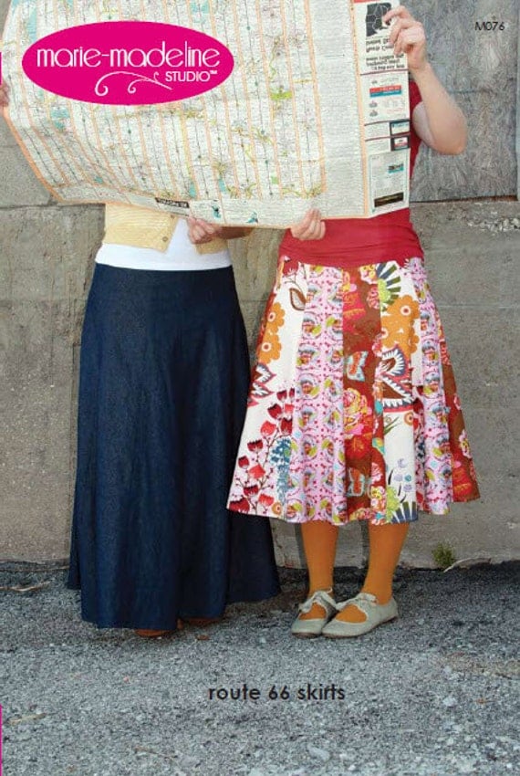 route 66 skirts pattern by marie-madeline studio (M076)