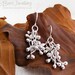 Sterling silver raindrop twisted bud earrings