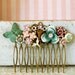 Shabby chic victorian garden collage hair comb. Tiedupmemories