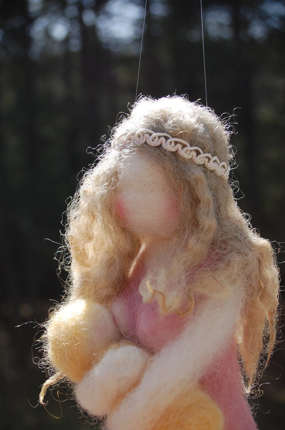 Breastfeeding Mother Doll - Waldorf Inspired in Pink