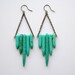 Turquoise Shield Earrings - Handmade Jewelry - Free Shipping in the US - Summer Fashion