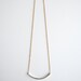 Simple Silver Curve Necklace - Handmade Jewelry - Free Shipping in the US - Summer Fashion