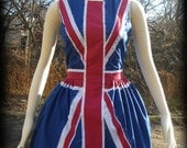 Gloomth Union Jack Cotton Flag Dress
