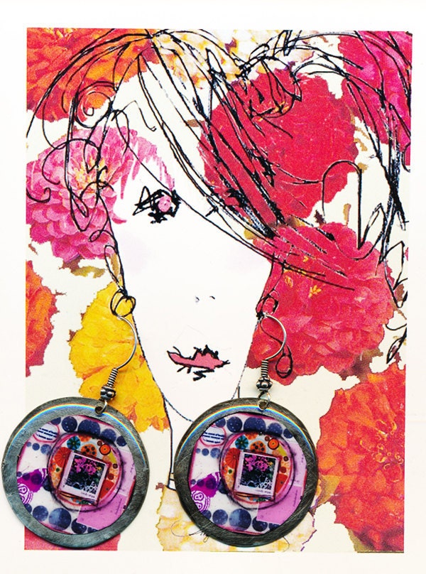 candy stripe earrings