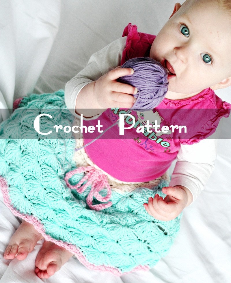 PDF Crochet Pattern for Sea Shells Skirt - Permission To Sell Finished Items