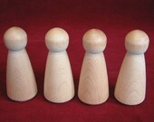 4 No. 1 Large Angel Dolls Unfinished Hardwood