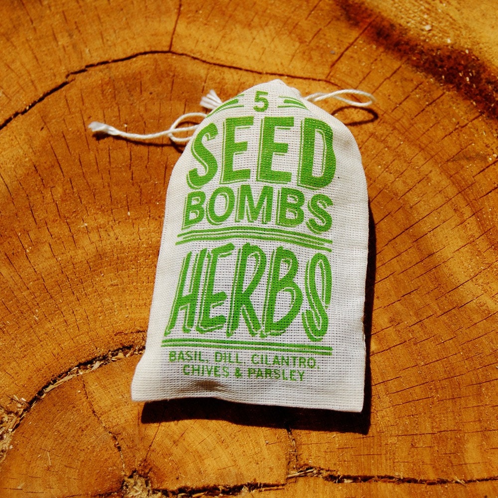 Herb Seed Bombs - Edible Indoor or Outdoor Gardening