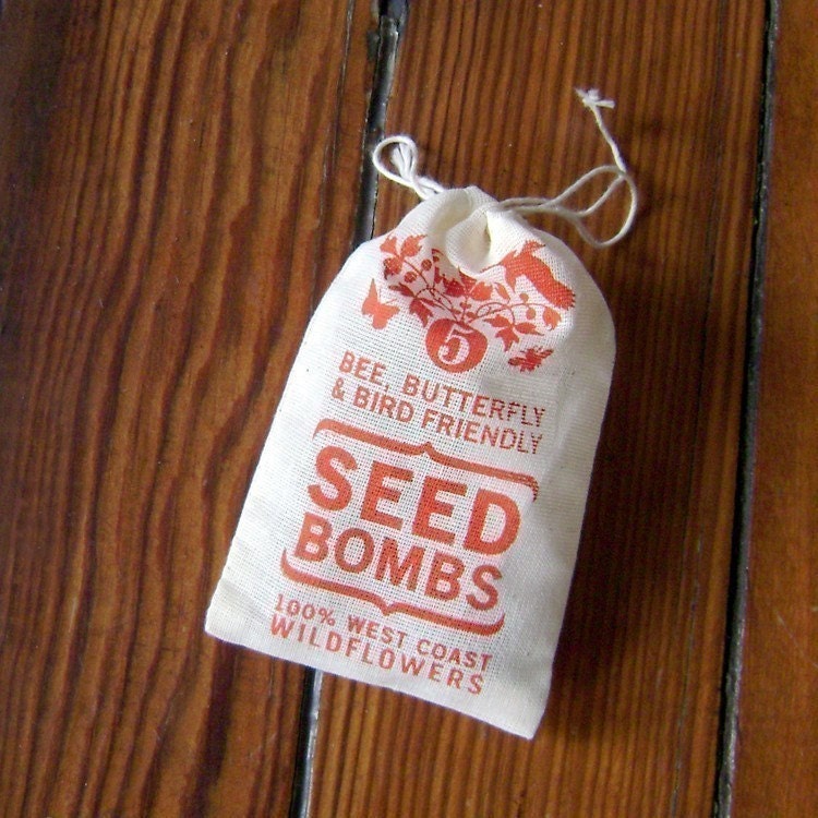 West Coast Seed Bombs - Bird Bee and Butterfly Friendly DIY Guerilla Gardening Seeds Seed Balls