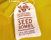 Widlfower Seed Bombs - Southwest Bird Bee and Butterfly Friendly DIY Guerilla Gardening Seeds Seed Balls