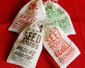 Any 4 Seed Bombs for Guerilla Gardening with Combined S/H Choose from Herbs, Edible Flowers, Dog & Cat Friendly and Regional Varieties