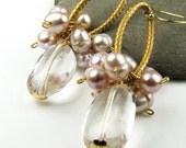 Angelique Parisian Nostalgia Crystal Topaz Earrings