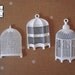 Birdcage Pendant and Embellishment - Set of 3 - Scrapbooking, Jewelry Design, Altered Art - Distressed & Shabby