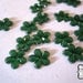 Flower Rhinestones - Emerald Green - 300 loose gems - Embellishment, Scrapbooking, Crystal