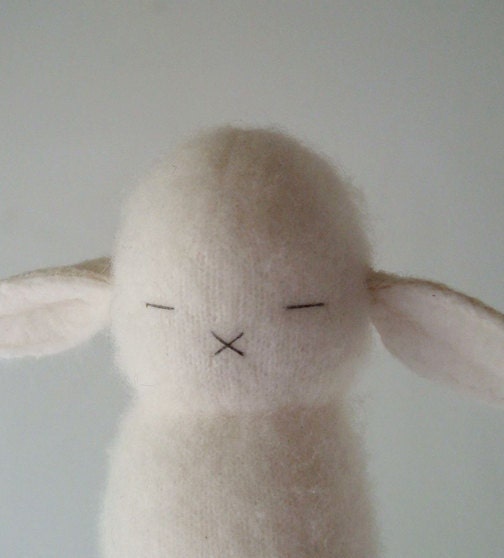A Cashmere Cream Peeper Bunny