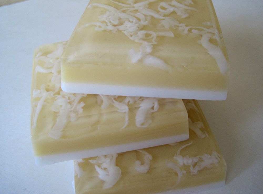 Banana Coconut. Soap made with real Coconut Milk. Vegan.
