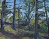 ACEO Art Impressionist Landscape Miniature Oil Painting ,2.5 x 3.5