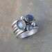 Labradorite Sterling Silver Stacking Rings Set of 5 Rings