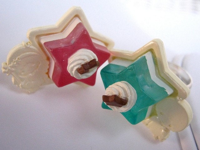 SALE Little twin stars candy jello ring - choose one