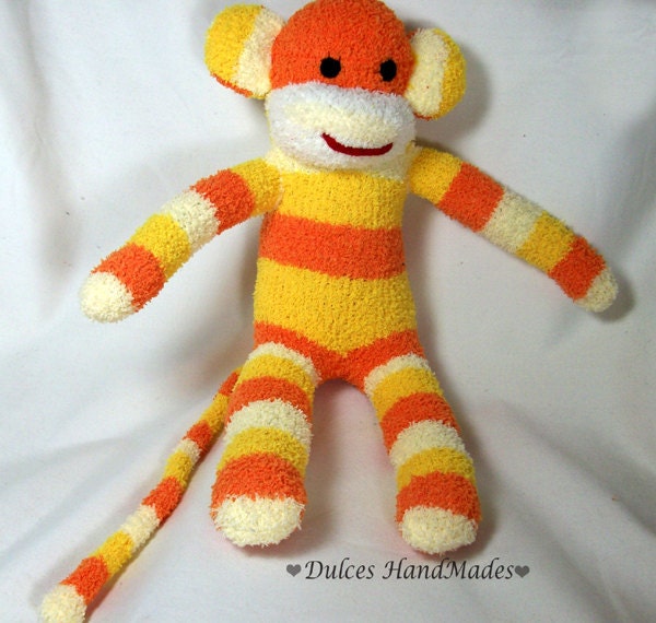 large stuffed sock monkey