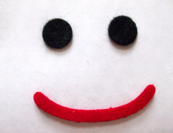 20 sets of felt eyes and smiles for doll making sock monkey