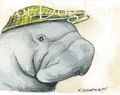 Manatee - 5 x 7 print
