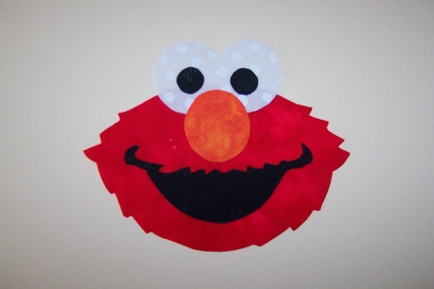 Fabric Applique TEMPLATE ONLY Sesame Street Elmo