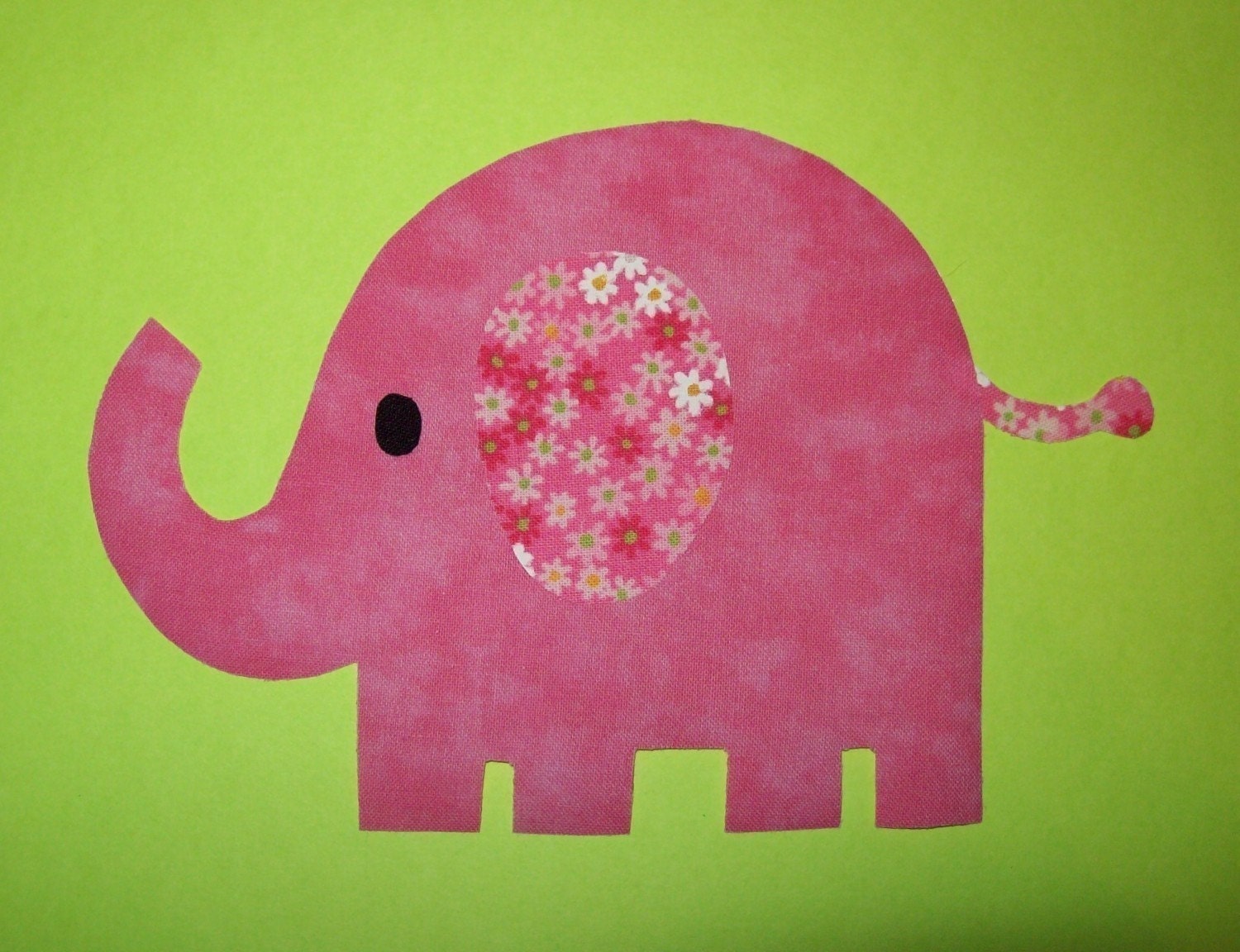 Fabric Applique TEMPLATE ONLY Elephant