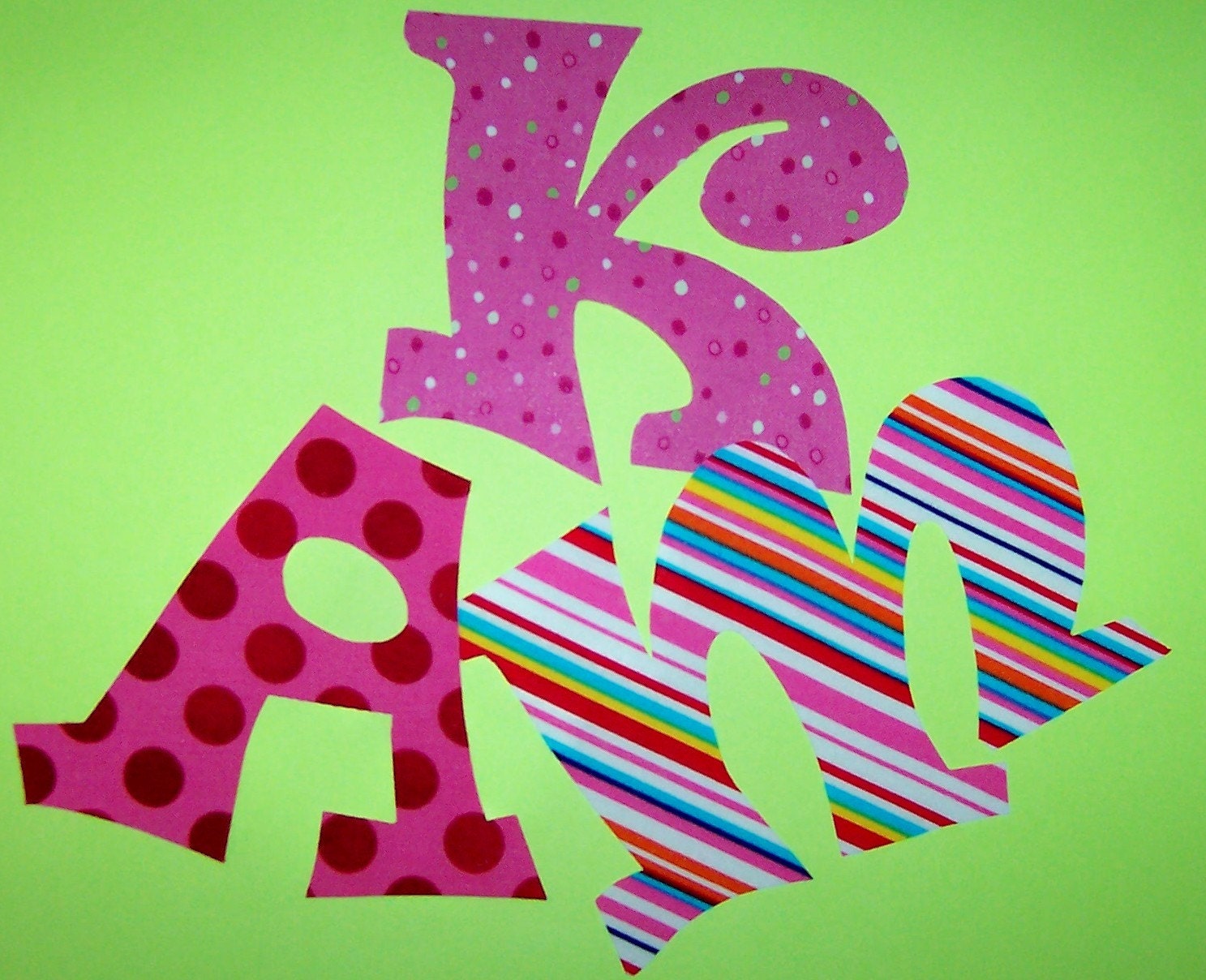 Fabric Applique PATTERNS ONLY Whimsy Font Alphabet By Etsykim