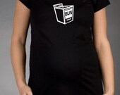 Bun in the Oven - Black Short Sleeve Maternity T-shirt